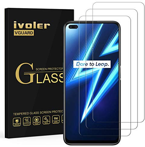 ivoler 3 Piezas Protector de Pantalla para OPPO Realme 6 Pro, Cristal Vidrio Templado Premium para OPPO Realme 6 Pro