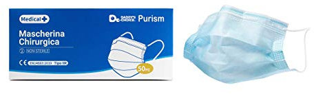 Sungo Mascherine chirurgiche 3 strati | 50x mascherina chirurgica | Mascherine chirurgiche certificate CE | Mascherine chirurgiche adulti | Mascherine blu