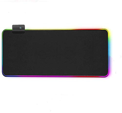 N-B Gaming Mouse Pad LED Backlight Computer Mouse Pad Wireless Charger Large Mouse Carpet Suitable For Keyboard Desk Mat