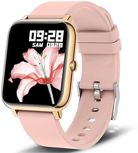 KALINCO Smartwatch, 1.4 Zoll Touch-Farbdisplay mit personalisiertem Bildschirm,Armbanduhr mit Blutdruckmessung,Herzfrequenz,Schlafmonitor, Sportuhr IP67 Wasserdicht Schrittzähler für Damen Herren