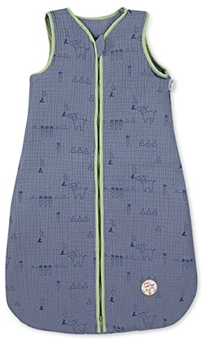 Sterntaler Musselin-Schlafsack 90cm Emmis Garden blau
