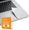 UPPERCASE GhostShield Premium Palm Rest Protector Skin Cover Set, Kratzer und Verschleißschutz, Kompatibel mit MacBook Pro 16 Zoll 2024 2023 2021 M4/M3/M2/M1 Pro/Max, Silber