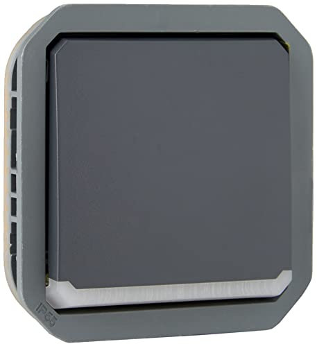 Legrand - Interrupteur ou va-et-vient témoin étanche Plexo 10A à équiper d'un boitier ou plaque support finition anthracite