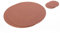 Nikalaz Rund Platzsets und Untersetzer aus Recyceltem Leder, Tisch-Sets, 2 Stück Tisch-Matten, Platzdeckchen 33 cm (Schmutziges Braun)