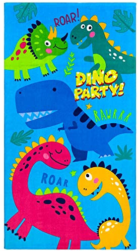 Beachland Strandtuch, Dinosaurier, 71 x 129,5 cm, 100 % Baumwolle, 1 Handtuch