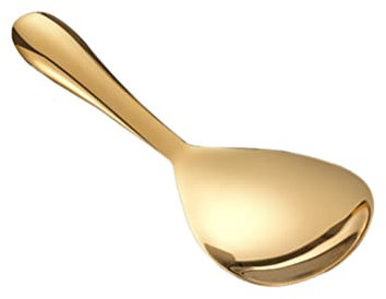 DOITOOL Cake Spatula Cake Spatula Stainless Steel Rice Paddle Non- stick Rice Serving Spoon Mashed Potato Scoop Rice Spatula Household Kitchen Tools Golden Japanese Rice Cooker Japanese Rice Cooker