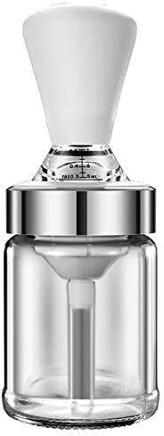 JAWSEU Botella de Aceite de Vidrio con Cepillo de Silicona, Dispensador de Aceite de Oliva de Vidrio Brocha de Pastelería de Silicona Portátil para Cocina Y Barbacoa