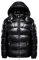 FUUBAMB00 Winter Verdicken Daunenjacken für Männer und Frauen Kurze Glänzende Weiße Entendaunenjacke mit Kapuze Puffermantel,Black,M(160cm45kg)