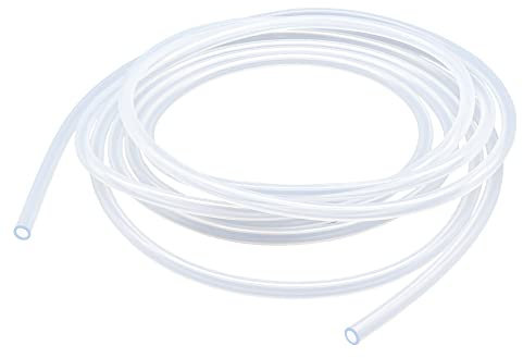 Silicone Tube 3mm ID X 6mm OD, 5 Meters(16.4FT), LAVMHAB Food Grade Hose Flexible Silicone Tubing Clear Water Air Hose Pipes for Pump Transfer