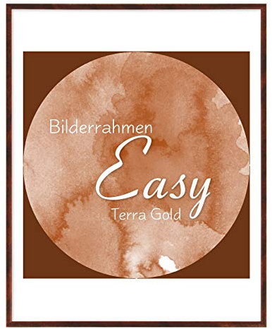 BIRAPA Kunststoff -Bilderrahmen Easy 70x100cm in Terra Gold mit Kunstglas