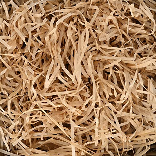 100g Khaki Shredded Tissue Paper for Gift Boxes Decoration, Empty Gift Box Filling Paper, Filler Paper for Valentine's Day, Christmas, Birthday Gift Decorations, DIY Gift Packaging