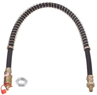 HARFINGTON M8x1mm Thread 19.69 Length Flexible Extension Grease Hose with Fixing Hex Screw Nut for Grease Gun Lubrication