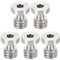 PATIKIL 3/8-16 Fil 16mm Longueur Caméra Rapide Libération Vis Trépied Vis, 5 Paquet Acier INOX Hexagon Fente Vis pour DSLR Caméra Appareillage Accessoires, Argent