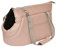 Transporttasche für Hunde und Katzen | Schultertasche für Haustiere mit Gummiband mit Karabiner | bis 10 kg | Material: Kunstleder | Größe: M | Farbe: Rosa
