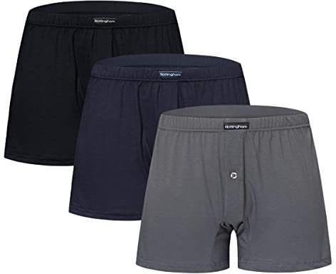 Nottingham Boxer Uomo Cotone Mercerizzato, Art. 7100 Assortito 3pz L
