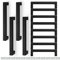 Bwintech 12 Pcs 172MM(160MM Loch Center) Matt Black Stainless Steel Square Kitchen Cupboard Handles Cabinet Pulls T Bar Handles for Kitchen Hardware