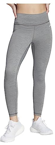 adidas Damen Training Essentials High-Waisted 7/8 Leggings, dark grey heather, L