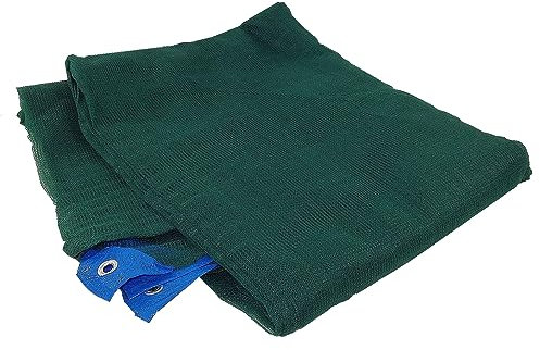 BUD Tela de red para recoger aceitunas, antiespinas, 80 g, con esquinas reforzadas y borde con ojales para frutos secos, almendras (12 x 12 m, con ranura)