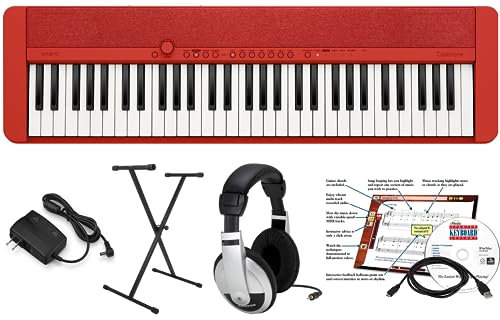 Casio CTS1RD EPA Pack with Support and Learning Software, AC Adapter and Headphones