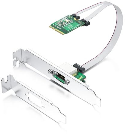 10Gtek M.2 A+E Key 2.5G Gigabit Ethernet Network Card, 18-cm Cable Length