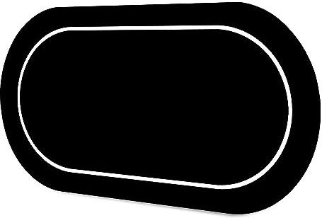 LaiEr Pokermatte10 Spieler Texas Hold'em Gummimatte Pokeroberseite Matte für Tabelle Faltbare bewegliche Pokertischanordnung für Pokerspiele Blackjack Kasino,(180*90*0.2cm,Schwarz)