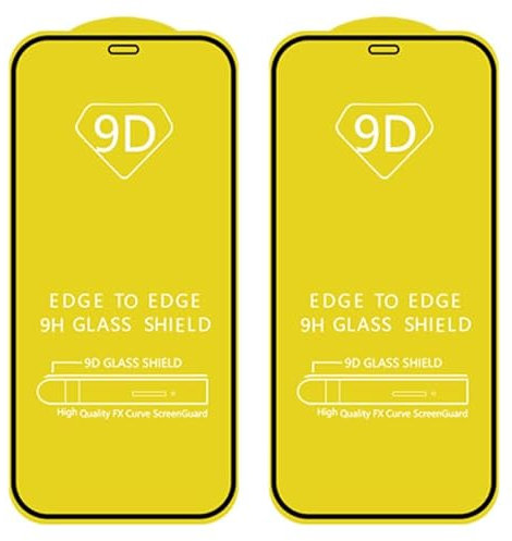 WS Accessories 2 PACK of Tempered Screen Protector for iPhone 11 12 13 14 Pro & Pro Max (iPhone 13/13 Pro/14)