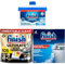 Bundle of Finish Ultimate Plus Infinity Shine Dishwasher 105 Tablets Lemon, Bundle 1 x Dishwasher Cleaner, 1 x Dishwasher Salt 2kg