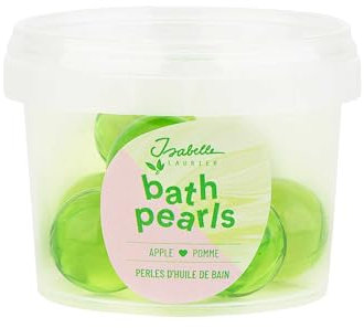 Isabelle Laurier - Set de 8 Perles de bain pour Enfant et Adulte - Additifs de bain 97% d'ingrédients Naturels - Senteur Pomme