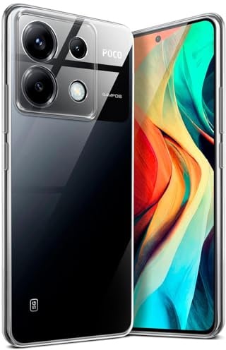 moex für Poco X6 Hülle Durchsichtig, Silikon Handyhülle Transparent, Clear Case Ultra Slim, Backcover Schutzhülle Dünn, Silikonhülle Minimalistisch, Aero Case, Klar