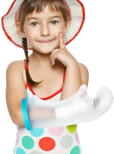 VURYAPI Protection Platre Bras Enfant,Protege Platre Bras,Imperméable Protection Bras Platre pour Douche,Baignade,Main,Bras Plaie Protecteur
