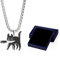 NXPWRC Black Cat Pendant Necklace With Jewelry Box - Personalized Metal Fashion Accessory - Gift for Cat Lovers