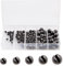 110 Pcs Fishing Weights, Mixed 5 Sizes Deep Sea Fishing Weights Assorted 0.2g / 0.5g / 1g / 1.5g / 2g Fishing Sinkers Tackle Kit for River Saltwater Freshwater
