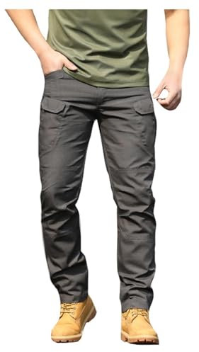 EJIMUQO Pantaloni Cargo Uomo Larghi Jersey Pantaloni Corti Pigiama Uomo Morbidi Pantaloni Antitaglio Motosega Classe 1 Pantaloni di Pelle Uomo Larghi Pantaloni Yoga Uomo Thai