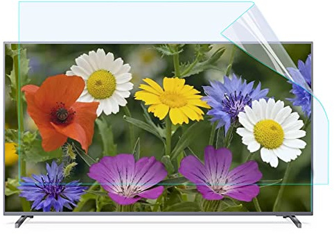 Pellicola blu antiriflesso, pellicola opaca antiriflesso, anti-luce blu, previene l'affaticamento degli occhi senza bolle, facile installazione per LCD, LED, 4K OLED, QLED HDTV (50 pollici, 1101 x 620
