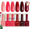 CANNI UV Nagellack Set 6 Farben rosa korallenrot dunks rot pink coral red dunkred Gellack Nagellack Gel Polish Set Gelnägel Set UV Gel für Nägel C2335