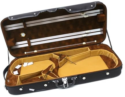 Custodia Per Pianoforte Doppia Custodia Per Pianoforte Doppia Portatile In Tessuto Oxford Impermeabile Antiurto Ispessita Viola Violino Custodia per strumento violino