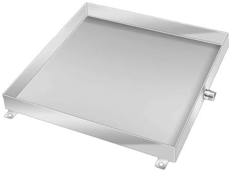 JINGSHIQIAOPL Bandeja de Goteo para Aire Acondicionado de Acero Inoxidable, Bandeja de Goteo de Aire Acondicionado, Bandeja de Drenaje de Aire Acondicionado(500 x 500 mm/20'' x 20'')