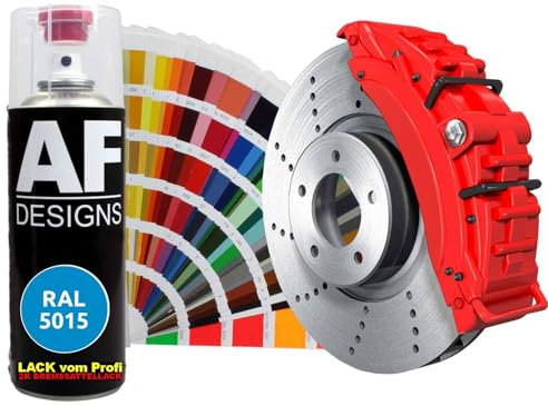 Alex Flittner Designs Spraydose RAL5015 HIMMELBLAU | Hochwertiger 2K - Bremssattellack: Der Alex Flittner Designs 2K Bremssattellack bietet eine langlebige, widerstandsfähige