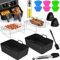 CIRULLI 19 pièce saccessoires air fryer pour Ninja Foodi AF400EU, AF300EU 7.6L-9.5L friteuse à air chaud, moule en silicone set d'accessoires friteuse à air chaud Compatible avec Dual Zone