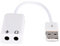 Carte Son USB Externe 7.1 – Son 3D Dynamique 12 Mbps – PC/Console de Jeu – Blanc – Straße Tech