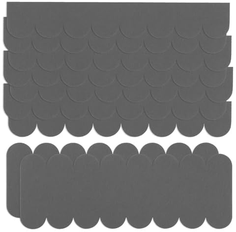 Nuts OT nuts 45 Stück Dachschindeln für Vogelhaus Dachpappe Schindeln Selbstklebend Schindeln Vogelhaus Mini Dachschindeln für Nistkasten Hasenstall Insektenhotel Eichhörnchenhaus Gartenhaus (Grau)