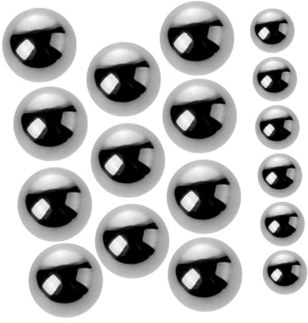 Anneome 20pcs Steel Mixing Agitator Balls for Nail Polish and Paint Bottles Shaker Beads for Polish Model Paints and Ingredient Blending