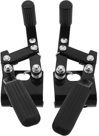 DECOMELODY Manuelle Rollstuhl bremsen Ersatz Stabile Doppel handbremse mit Rutschfester Parkfunktion Ergonomischer Bremshebel für Manuelle Rollstühle Sichere Feststellbremse für Diverse