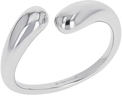 TOM TAILOR - Damen Ring Edelstahl - Silberfarben - Tropfen Ring