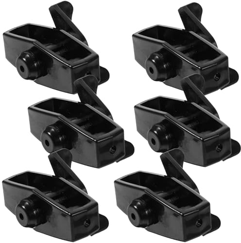 MAGICLULU Lot de 6 Tendeurs de Câble Métalliques Noirs pour Clôture Électrique, Outil Portable pour Tendre Fil D’Acier, Serrage-Plastique Robuste pour Jardin, Usage Extérieur et Agricole