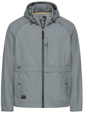 camel active Herren Jacke aus leichtem Material | Übergangsjacke aus besonders leichtem Material mit Stehkragen und praktischen Taschen - wasserabweisend und leicht verstaubar