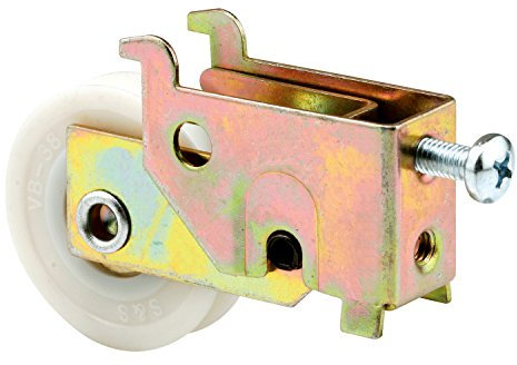 Prime-Line D 1683 Sliding Door Roller Assembly, 1-1/2 In. Plastic Wheel, Steel Ball Bearings, Grooved Edge, for Highlight Doors (Single Pack)