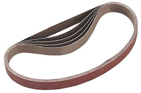 Sealey Sa355/B100G Sanding Belt 100Grit 20 X 520Mm Pack of 5