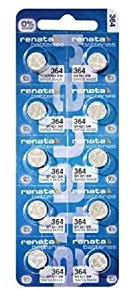 2 X 10 X Genuine Renata 364 SR621SW Swiss made Wrist watch low drain silver oxide 1.55V battery batteries - Part of the Crazy4fones Accessories Range