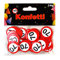 Udo Schmidt Konfetti - 110 St. Streudeko Happy Birthday 70 Jahre Verkehrsschild - Rot, Kunststoff
